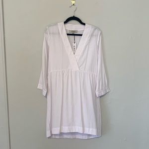 Aura the label white loose summer dress NWT M